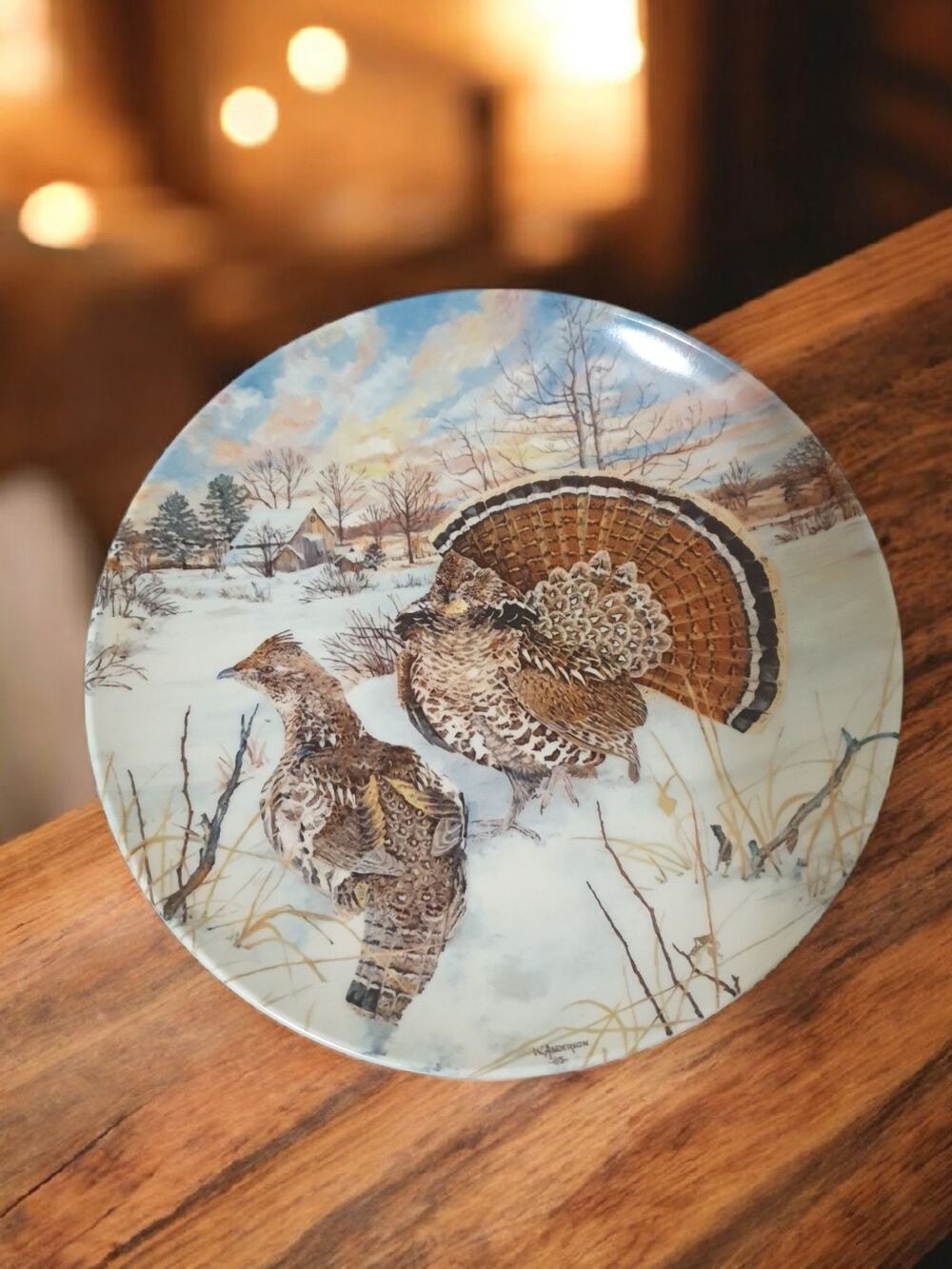 Bradford Exchange Collectors Plate - The Grouse- 1986